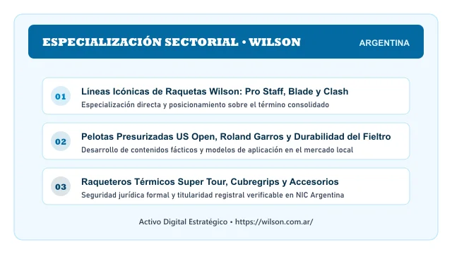 Enfoque temático y aplicaciones de negocio para el activo digital wilson.com.ar (Wilson)